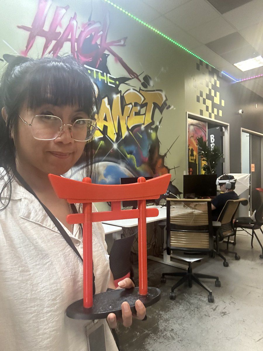 romyilano's tweet photo. The Torii shows the Way - had to leave just as the dudes were getting into heavy back end whiteboarding sessions !!! #hackerdojon #shinto ❤️ #rustmeetup https://t.co/pm0Z4wV5kR