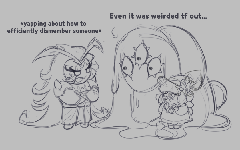 trying to rizz up the demon rabbit haunting his girlfriend
