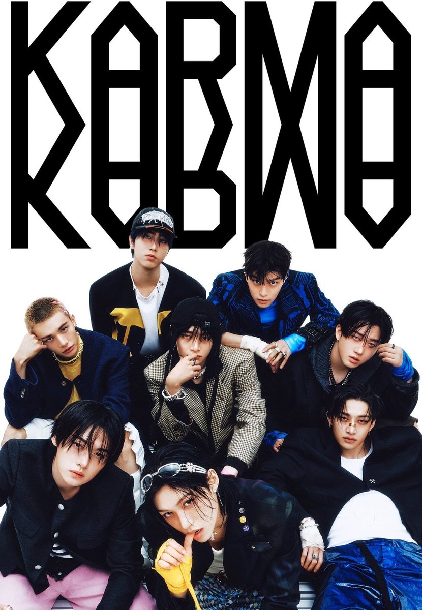 AboutMusicYT's tweet photo. Stray Kids has released their album, Karma, out now!

Post your most favorite songs from the album. https://t.co/BqVCn2XuuN