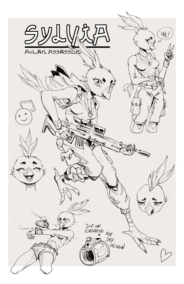 Did Sylvia get younger in her new design? Nope! She's just always a cute and deadly birdie! 

Left (old) - @/jamilsart
Right (new) - Zoso97