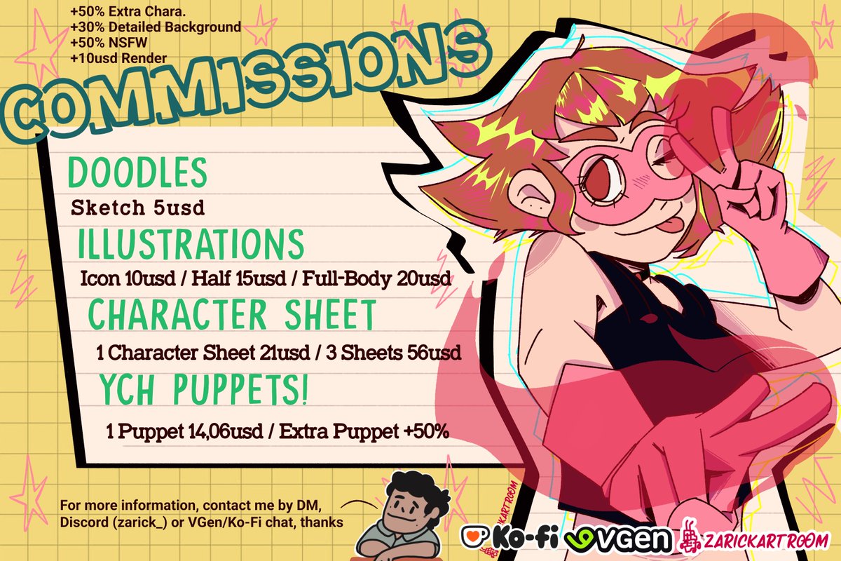 DimeZarick's tweet image. COMMISSIONS Open‼️✨
On VGEN/KO-FI for Art &amp;amp; Design 🪲🌟
I look forward to seeing you soon!
DM For More Information‼️✨
#commissionsopen #VGenOpen #VGen @_VGen_ #Kofi #Commission