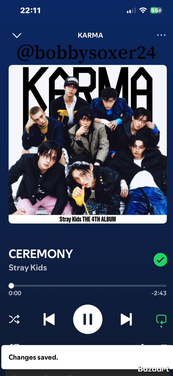 bobbysoxer24's tweet photo. Love love love this song and the whole album! @Stray_Kids 

#StrayKids #스트레이키즈 #KARMA #CEREMONY #CEREMONY_BurningTime https://t.co/h0k3fEvqRK