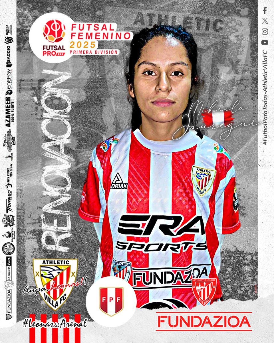 Renovación Futsal 2025!!!
Sobrinos!!!!
MICAELA JAUREGUI  ,continuara una temporada mas en nuestro equipo.
Ella ,  continuara con su crecimiento deportivo y seguirá aportando su mejor juego  y  goles a favor del equipo.
🦁👉¡Somos Athletic Villa Fc!!