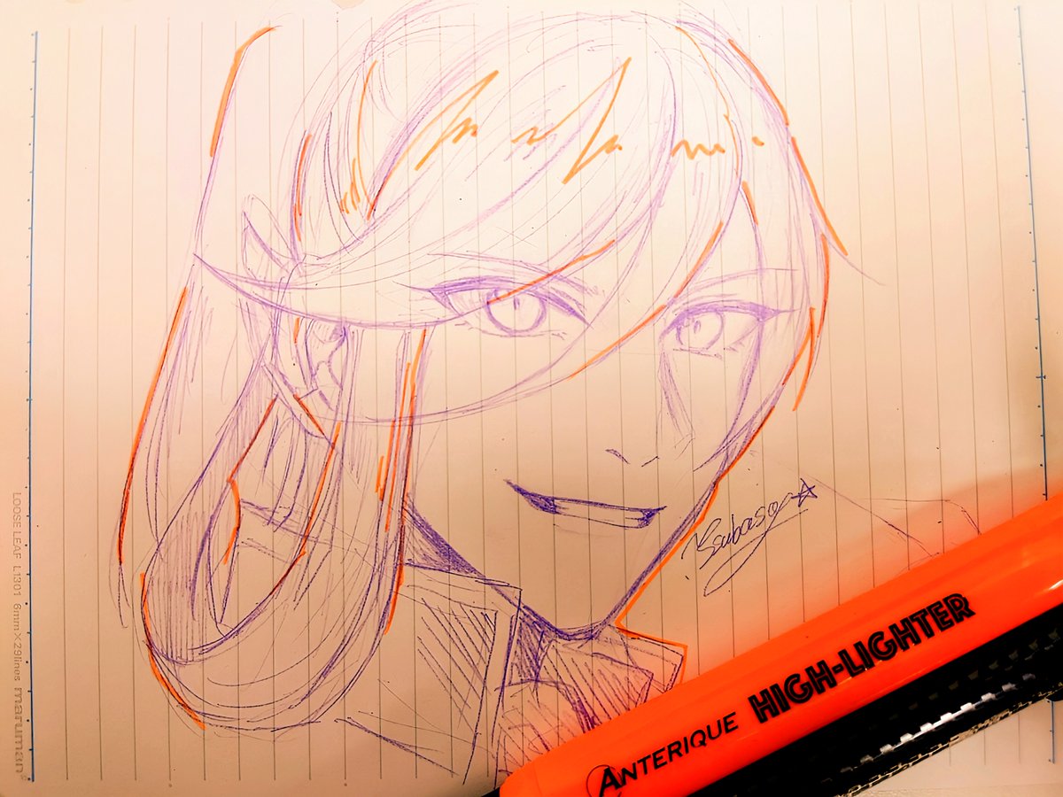 「久しぶりに兼さん描いた」|つばさのイラスト