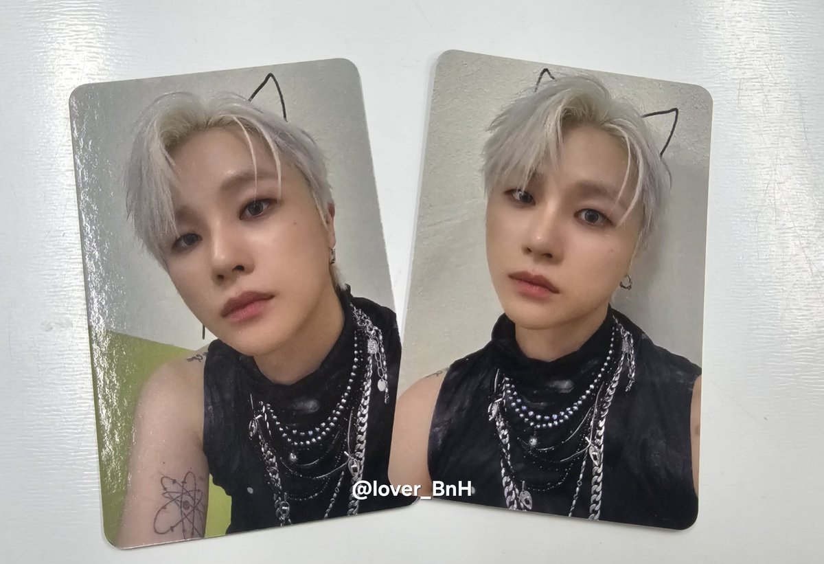 lover_BBue's tweet photo. [애플뮤직 대면팬싸 특전포카]
애옹지나니 귀욥❤️🖤🫶
#진환 #JAY https://t.co/x1iS8IDBWX