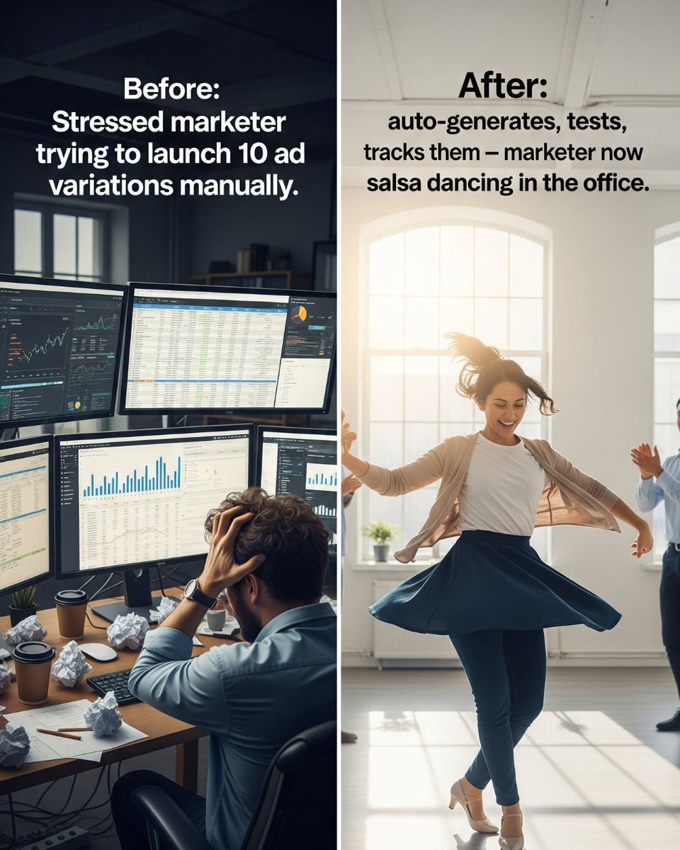 GrowStack AI (@growstackai) on Twitter photo I used to break down building LinkedIn ads.
Now I break into dance.
growstack.ai 📩 support@growstack.ai
#AdLife #LinkedInMarketing #PerformanceMarketing #GrowStack I used to break down building LinkedIn ads.
Now I break into dance.
growstack.ai 📩 support@growstack.ai
#AdLife #LinkedInMarketing #PerformanceMarketing #GrowStack