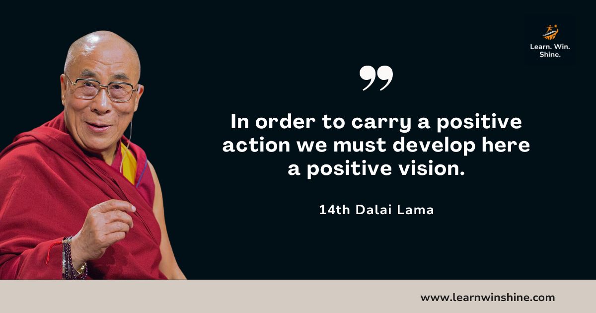 LearnWinShine's tweet photo. "In order to carry a positive action we must develop here a positive vision. " — 14th Dalai Lama

Every step we take in life begins with a vision.  ✨
When we nurture a positive vision, our actions naturally align with growth, kindness, and purpose. https://t.co/SDRwo9flZj