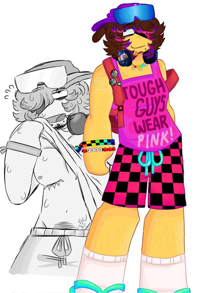 i've always wanted to Draw his summer outfit 💭 #regretevator #infectedregretevator