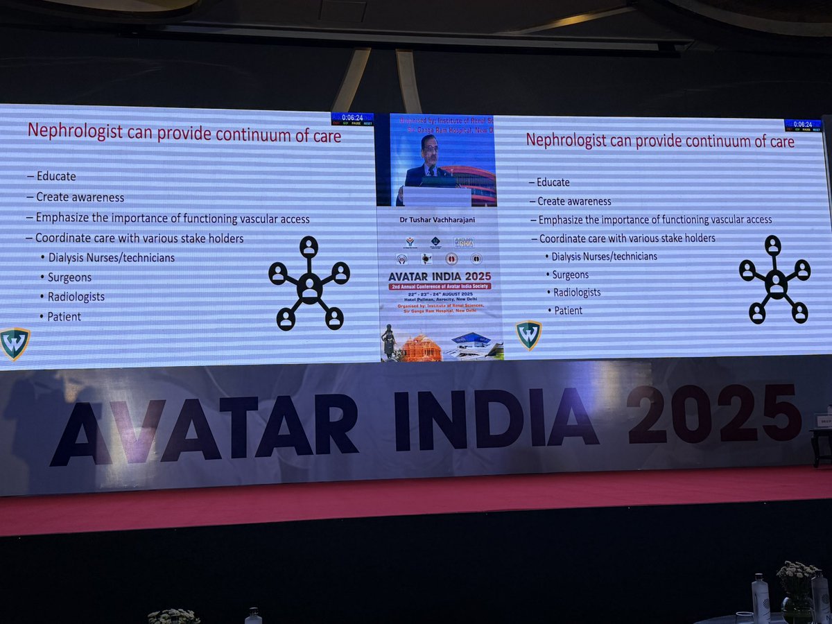 #Avatar2025 <a href="/AVATAROrg/">AVATAR India</a> <a href="/tvachh/">Tushar V (तुषार)</a> 
Alludes to the importance of #InterNeph25 to streamline care in #IndiaNephro <a href="/isn_india/">Indian Society of Nephrology</a>