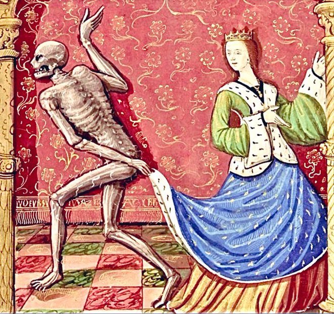 Admittedly, Alice’s new boyfriend wasn’t much to look at, but he was an absolute killer on the dance floor   -   15th century, BnF, Ms. Français 995, f. 25v