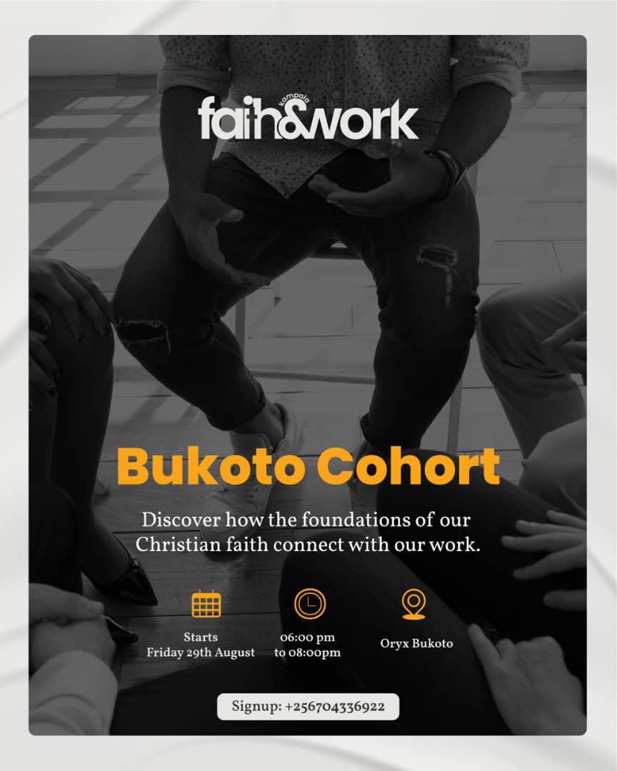 Ssebo, Bukoto Ntinda! Madam, Bukoto Ntinda! 

The Faith &amp; Work Bukoto cohort will meet every Friday for 6 weeks starting 29th August 2025 at Oryx Bukoto, from 6:00 to 8:00 pm.

Register: bit.ly/fandwbukoto1