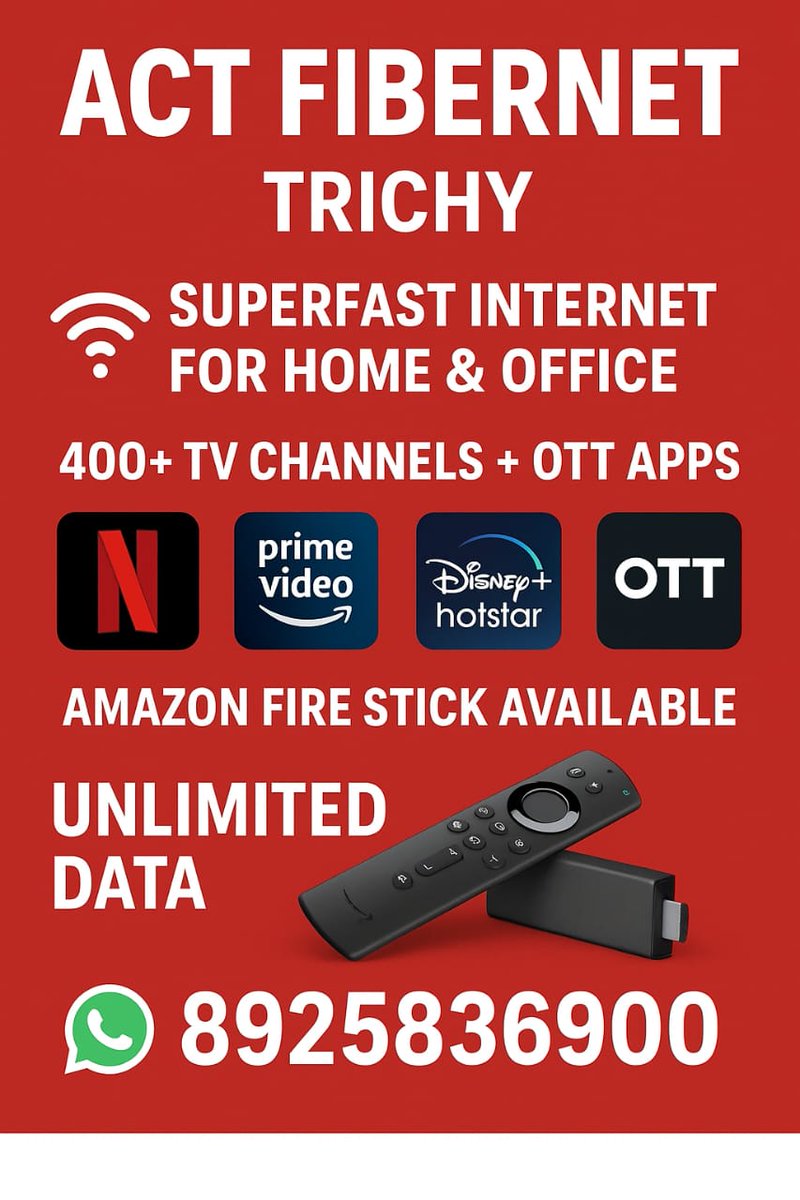 ACT Fibernet Trichy tweet media