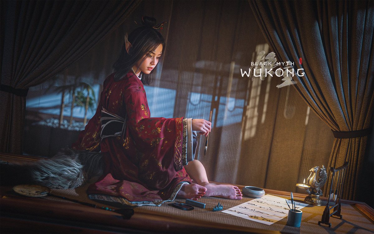 Fox Girl Pingping Happy 1 year anniversary 🎉 NO DLC, btw 🥲 #BlackMythWukong