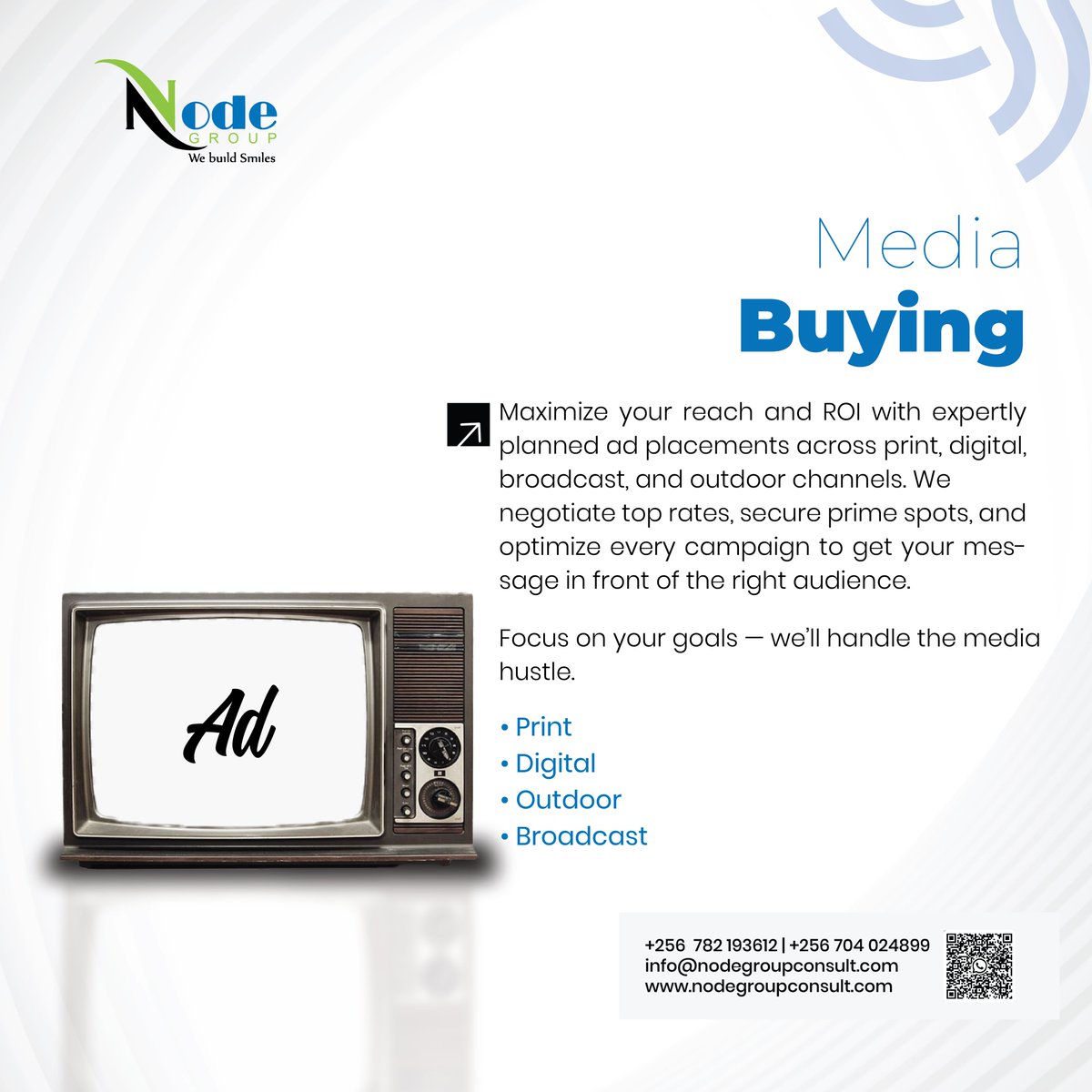 NODEGroup (@node_group) on Twitter photo Are media houses selectively covering your brand? Do they only give attention to advertisers? Let Node Group handle your media relations and advertising. We'll get your brand the exposure it deserves.
#Outsource
#webuildsmiles
#NodeGroupUg
#NoMoreGuesswork <a href="/irumanyika/">Ian Rumanyika</a> <a href="/GCOFUG/">Government Communicators Forum (GCOF) Uganda</a> Are media houses selectively covering your brand? Do they only give attention to advertisers? Let Node Group handle your media relations and advertising. We'll get your brand the exposure it deserves.
#Outsource
#webuildsmiles
#NodeGroupUg
#NoMoreGuesswork <a href="/irumanyika/">Ian Rumanyika</a> <a href="/GCOFUG/">Government Communicators Forum (GCOF) Uganda</a>
