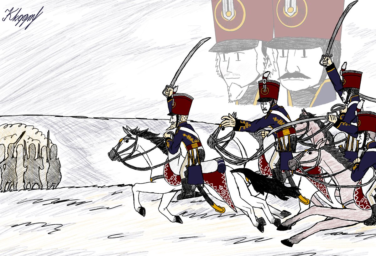Kkggmf's tweet photo. Go 10th regiment of Hussars! 🗣️🏴󠁧󠁢󠁷󠁬󠁳󠁿
(Art for my line group #napoleonicwars ) https://t.co/pk7fREZj80