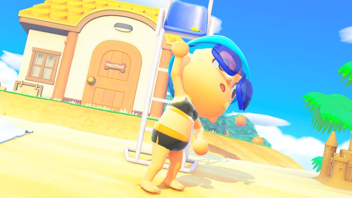 JudAfterDark's tweet photo. Live Guard on duty this summer.

#AnimalCrossingNewHorizons #AnimalCrossing #ACNH https://t.co/JhhSl5W3vU