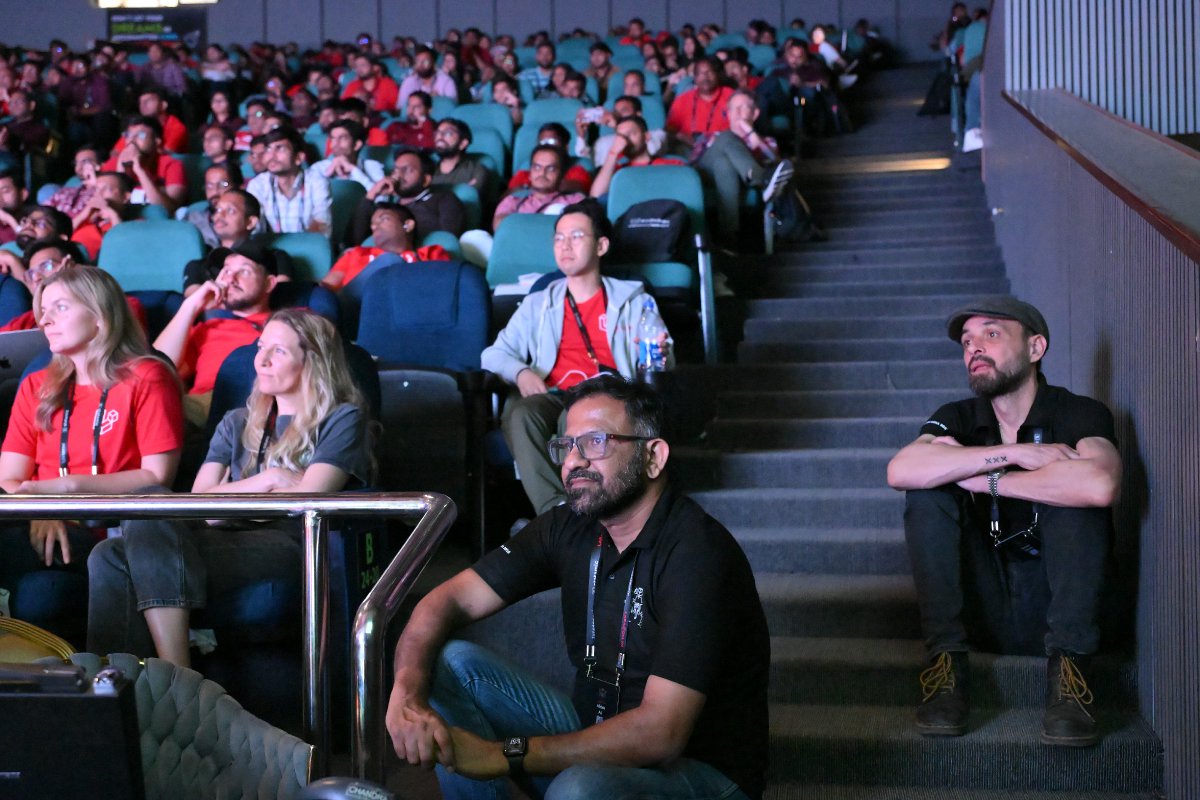 Abbas Ali (@_abbas) on Twitter photo Just found this gem while browsing through <a href="/LaraconIN/">LaraconIN</a> 2025 photos!
Looks like <a href="/JeroenGerits/">Jeroen Gerits</a>, <a href="/samsappenfield1/">Samantha Sappenfield</a>, <a href="/avosalmon/">Ryuta Hamasaki</a>, <a href="/matgrimm/">Mathias Grimm</a>, and I were totally captivated by the talk 🙂 Just found this gem while browsing through <a href="/LaraconIN/">LaraconIN</a> 2025 photos!
Looks like <a href="/JeroenGerits/">Jeroen Gerits</a>, <a href="/samsappenfield1/">Samantha Sappenfield</a>, <a href="/avosalmon/">Ryuta Hamasaki</a>, <a href="/matgrimm/">Mathias Grimm</a>, and I were totally captivated by the talk 🙂