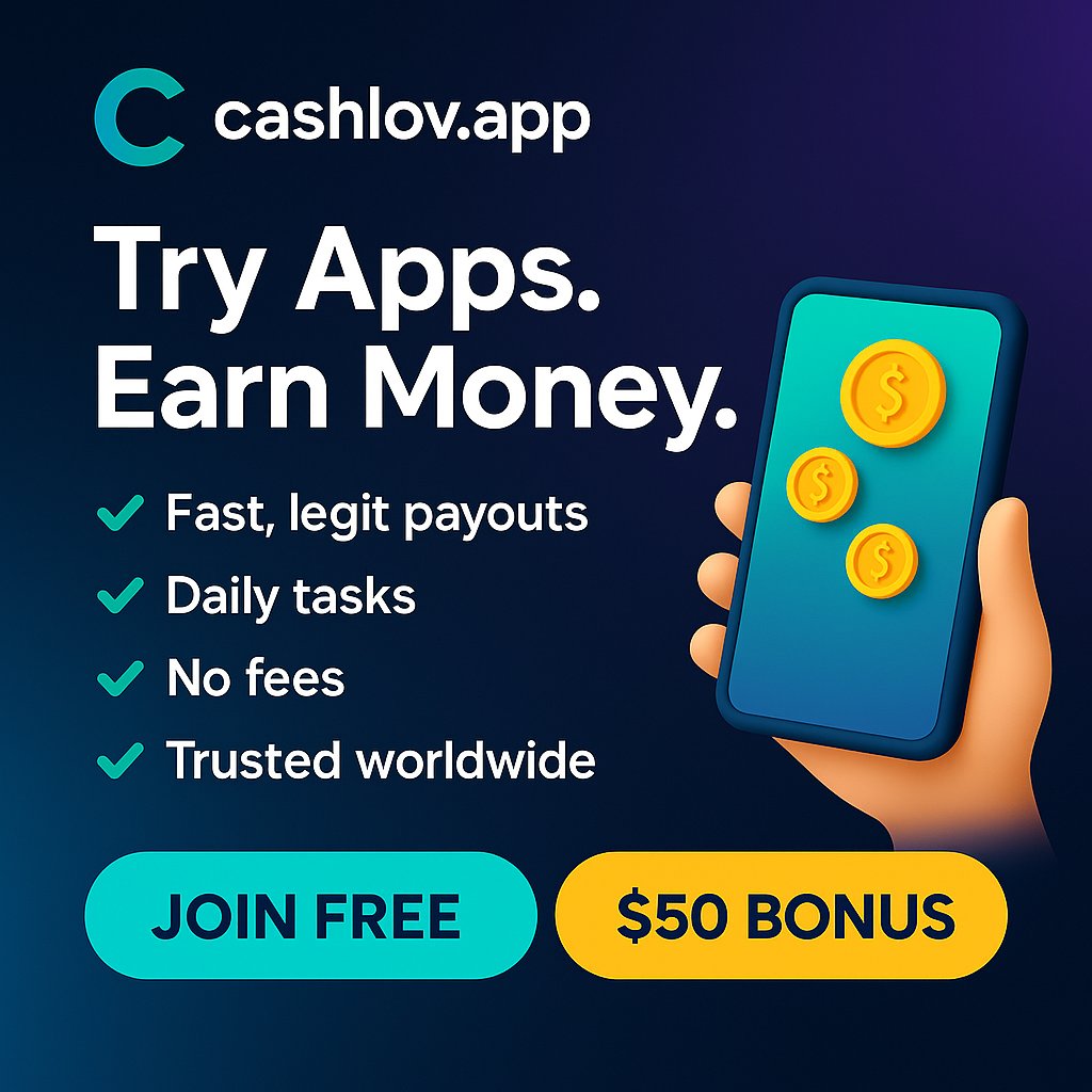cashlovofficial's tweet photo. 📲 CashLov Makes Earning Simple
Download apps, complete tasks, and enjoy instant payouts. 💵
Start now 👉 https://t.co/F3MOQ7SSgb
#CashLov #SimpleEarnings https://t.co/XrsyIGATTt