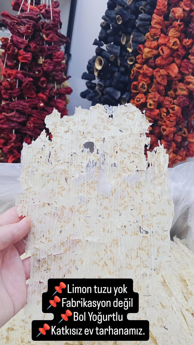 Sizden bir dal Rt rica etsem 🙏😊
📌Tarhana 
📌Salça 
📌Reyhan 
📌Cips tarhana 
.
.