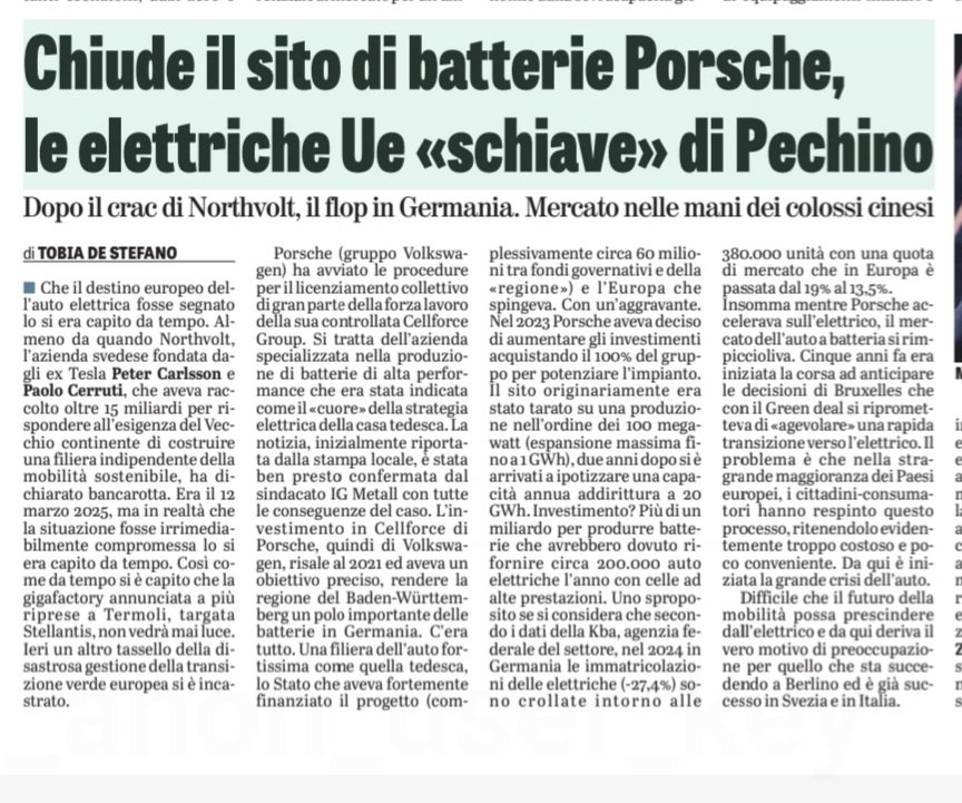 ayrvian's tweet image. Tempo ci volle ma alla fine lo ammisero ⬇️
@GhiselliFabio1 
@boni_castellane 
@formichenews
@MakronomMagazin
@EuroBriefing
La neutralità tecnologica, l&apos;Europa ricardiana, se c&apos;è di mezzo la Germania non vale. Valgono solo i fatti suoi.
Fonte: La Verita.
In tutti i sensi!