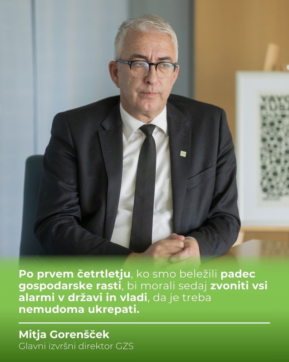 [IZJAVA TEDNA] 💬 Mitja Gorenšček, glavni izvršni direktor GZS

🌐 Zakaj je potrebno takojšnje ukrepanje in katere ukrepe predlagamo preberite na Media GZS: media.gzs.si/stagnacija-bdp…

#GZS #IzjavaTedna