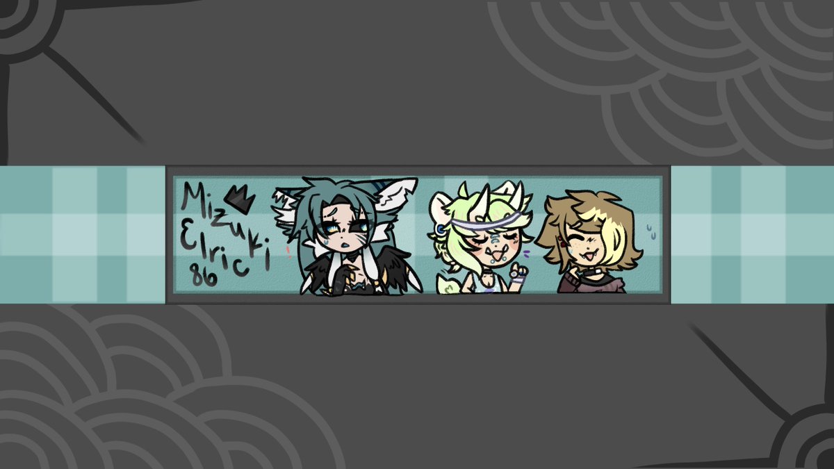 Short stream over but banner completed! >:3c

Made a version with and without a dragon! (The fun dragon version is what I went with!)