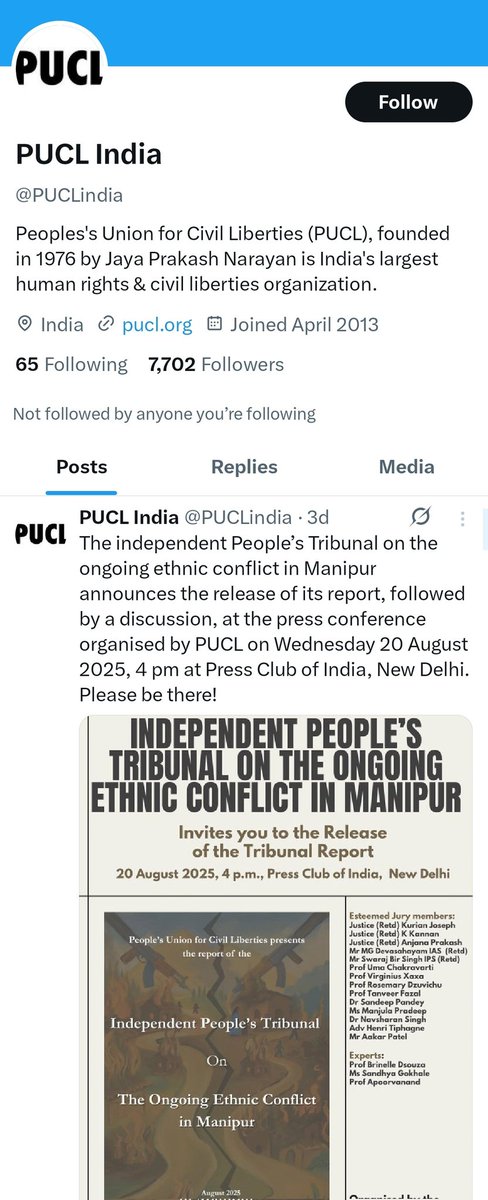 yaiphaba07's tweet photo. The "Independent People's Tribunal" @PUCLindia said #KukiZo were driven out from valley while #Meetei left the hills. This infers that #Meetei were not driven out but left
What a "Independent Tribunal Report" is this? Can they point out a standing #Meetei's properties in #CCPur https://t.co/s7rBXjlnig