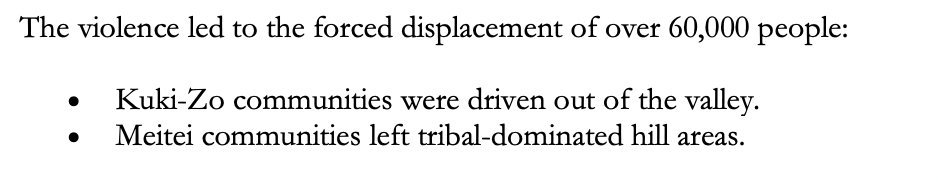yaiphaba07's tweet photo. The "Independent People's Tribunal" @PUCLindia said #KukiZo were driven out from valley while #Meetei left the hills. This infers that #Meetei were not driven out but left
What a "Independent Tribunal Report" is this? Can they point out a standing #Meetei's properties in #CCPur https://t.co/s7rBXjlnig