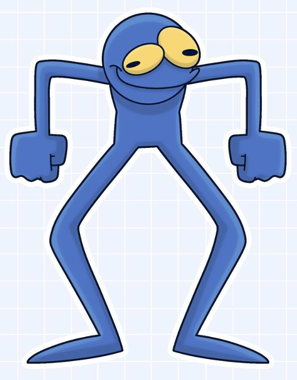 web3foxen's tweet image. Check out this amazing Blue Guy moment! 🔥  #BlueGuy #Lizard #Meme $BLUE