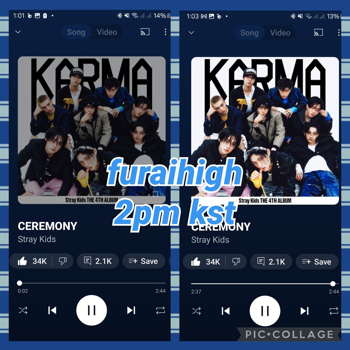 furaihigh's tweet photo. 2 PM KST
#StrayKids #스트레이키즈 #KARMA
#CEREMONY #CEREMONY_BurningTime
#StrayKidsComeback #YouMakeStrayKidsStay https://t.co/h6wFF2ywEB