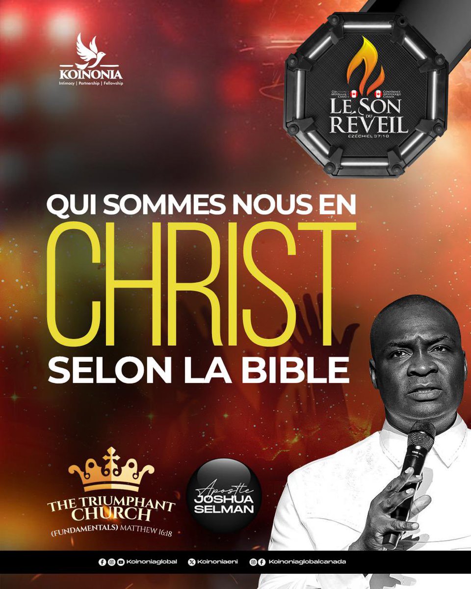 koinoniaeni's tweet image. #ApostleJoshuaSelman
#TheTriumphantChurch
#Fundamentals
#KoinoniaCanada
#KoinoniaGlobal
#SoundOfRevivalCanada
#TheSoundOfRevival2025
#Day1EveningSession