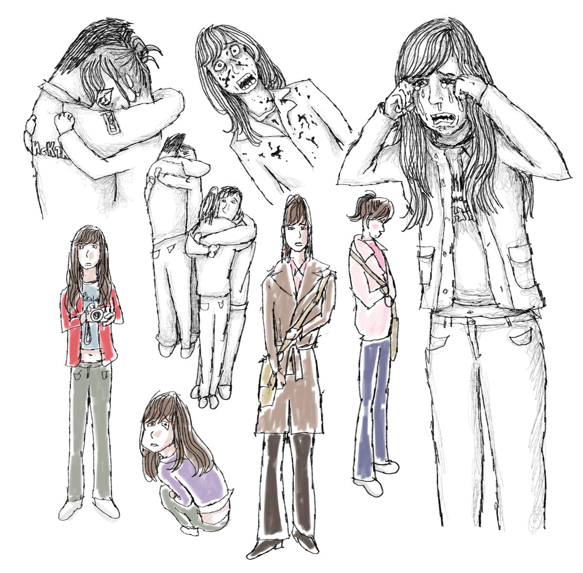 Wendy from final destination 3 profound &amp; deep emotional torment fashion sketches