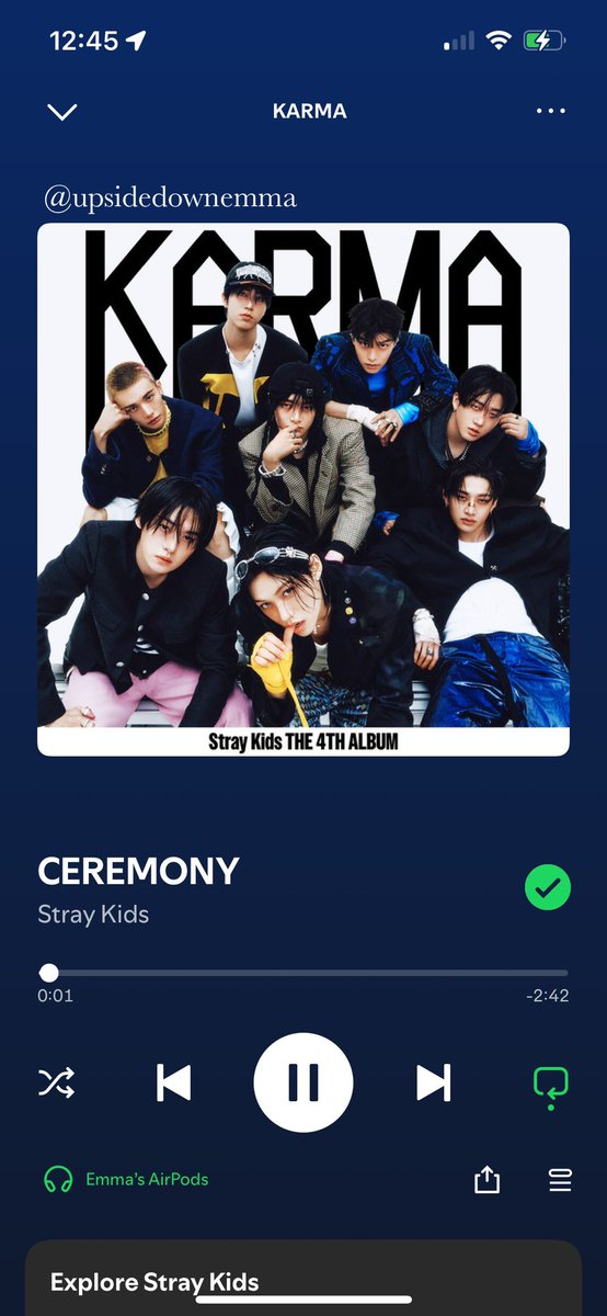 upsidedownemma's tweet photo. ON REPEAT ❤️🔥 #StrayKids #스트레이 키즈 #KARMA #CEREMONY #CEREMONY_BurningTime https://t.co/SLkYgYiz1E