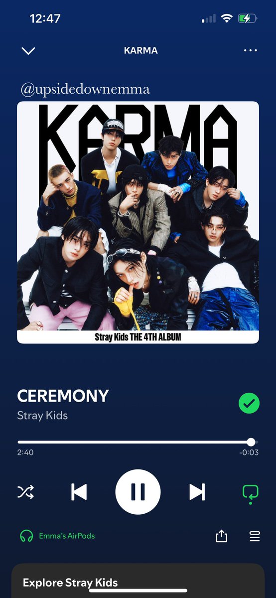 upsidedownemma's tweet photo. ON REPEAT ❤️🔥 #StrayKids #스트레이 키즈 #KARMA #CEREMONY #CEREMONY_BurningTime https://t.co/SLkYgYiz1E