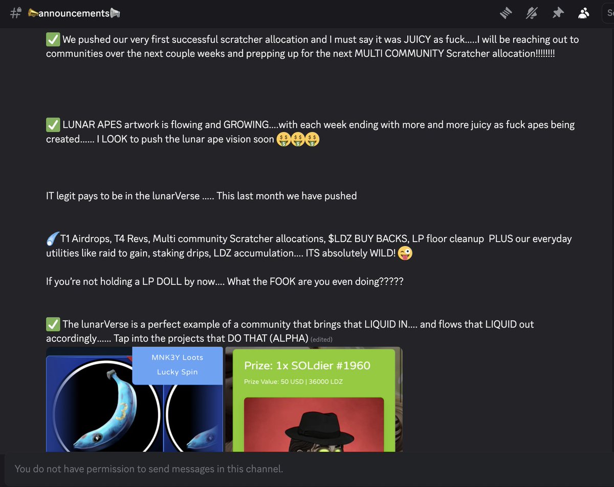 aniljaygreg.sol (@ajgregsol) on Twitter photo If your a crypto platform looking for good utility platform <a href="/LunardollzNft/">✨The LunarVerse ☄️</a> is the way to go!! With loot spins, quests lucky buys, multi token buys for spins there is so much building!! Join the Discord and find and about about incorporating it to your community!! If your a crypto platform looking for good utility platform <a href="/LunardollzNft/">✨The LunarVerse ☄️</a> is the way to go!! With loot spins, quests lucky buys, multi token buys for spins there is so much building!! Join the Discord and find and about about incorporating it to your community!!