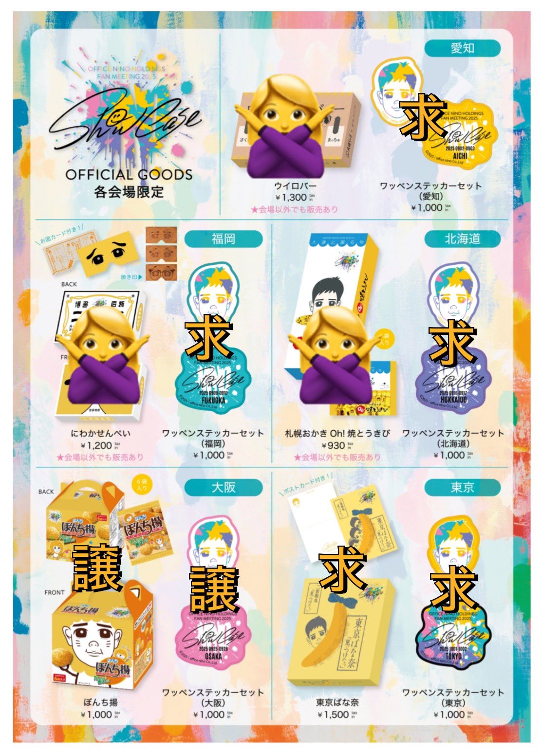 二宮和也 ライブ Show Case ファンミーティング ワッペンステッカー等 二宮和也 ライブ Show Case ファンミーティング ワッペン