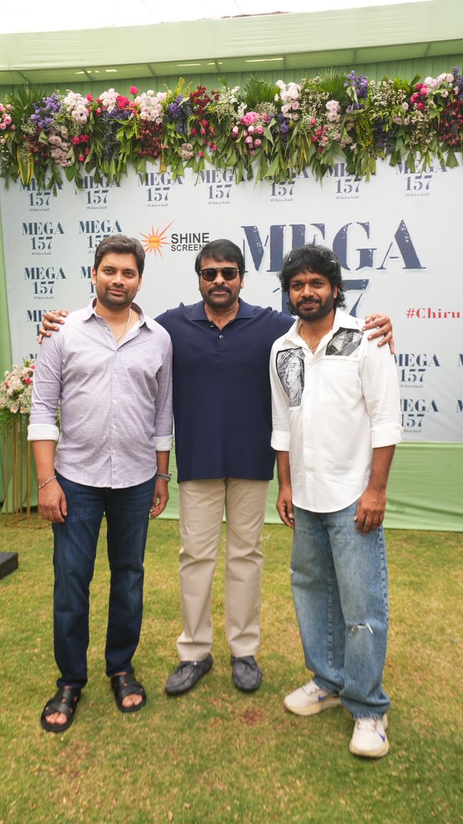 Sahu Garapati (@sahugarapati7) on Twitter photo Wishing our beloved Megastar Shri <a href="/KChiruTweets/">Chiranjeevi Konidela</a> garu a very Happy Birthday! 🎉🙏
Excited that the celebrations get even bigger with the special #Mega157 Glimpse with the Magic of my brother <a href="/AnilRavipudi/">Anil Ravipudi</a>, set to be unveiled shortly ❤️🔥🔥
#HBDMegaStarChiranjeevi Wishing our beloved Megastar Shri <a href="/KChiruTweets/">Chiranjeevi Konidela</a> garu a very Happy Birthday! 🎉🙏
Excited that the celebrations get even bigger with the special #Mega157 Glimpse with the Magic of my brother <a href="/AnilRavipudi/">Anil Ravipudi</a>, set to be unveiled shortly ❤️🔥🔥
#HBDMegaStarChiranjeevi