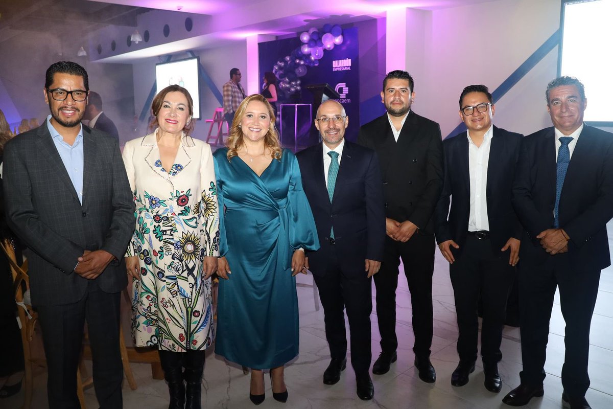 Agradezco a <a href="/MassudMauricio/">Mauricio Massud</a> y al consejo de la <a href="/Concaem/">CONCAEM</a> considerar a San Mateo Atenco para este galardón y a mi amigo y compañero <a href="/FerFlores_Emp/">Fernando Flores Fernández</a>, por su anfitrionía y respaldo.  

Me dio mucho gusto saludar a Octavio de la Torre Stéffano, presidente de la <a href="/CONCANACO/">CONCANACO SERVYTUR</a>. 

Por San