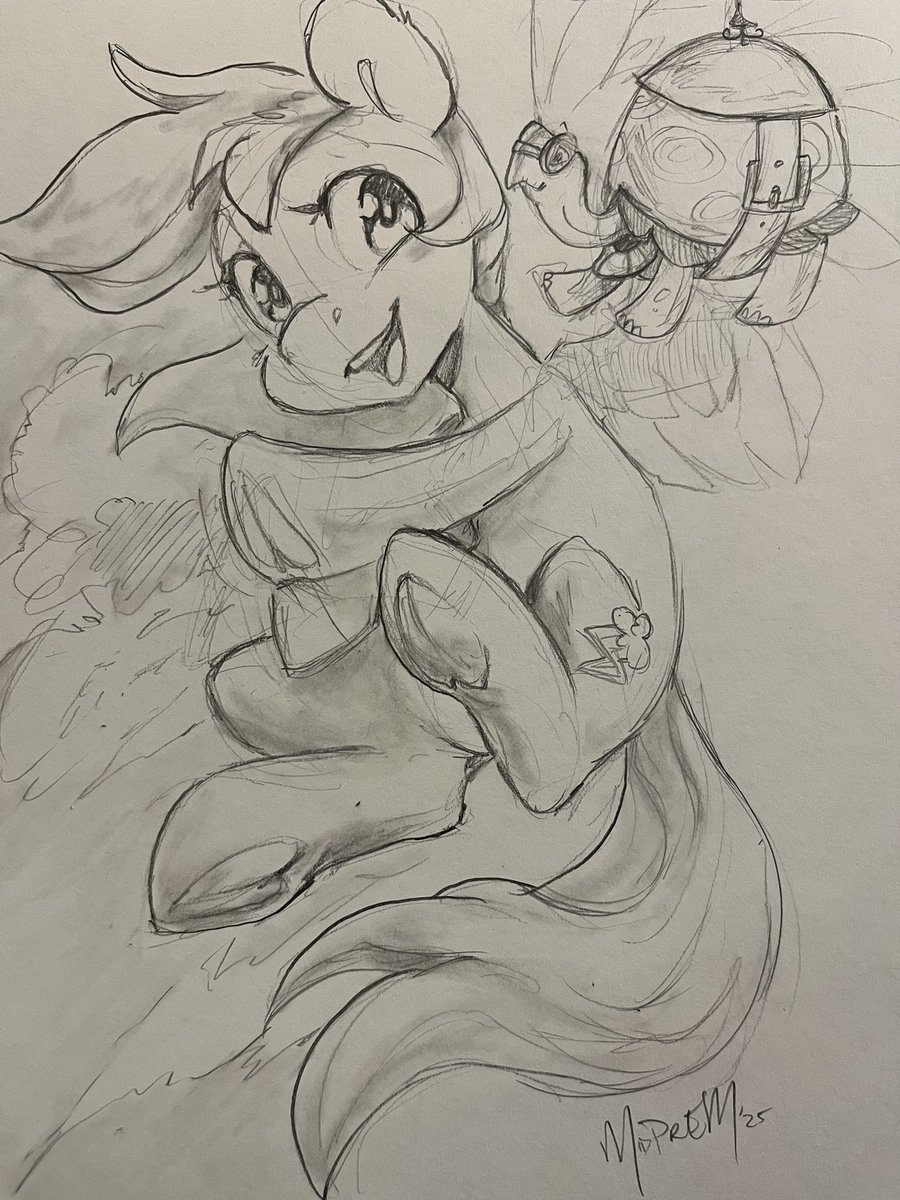 Rainbow sketch! She’s going to be a Golden Ticket prize at EFNW this weekend :) ⚡️ #mlp