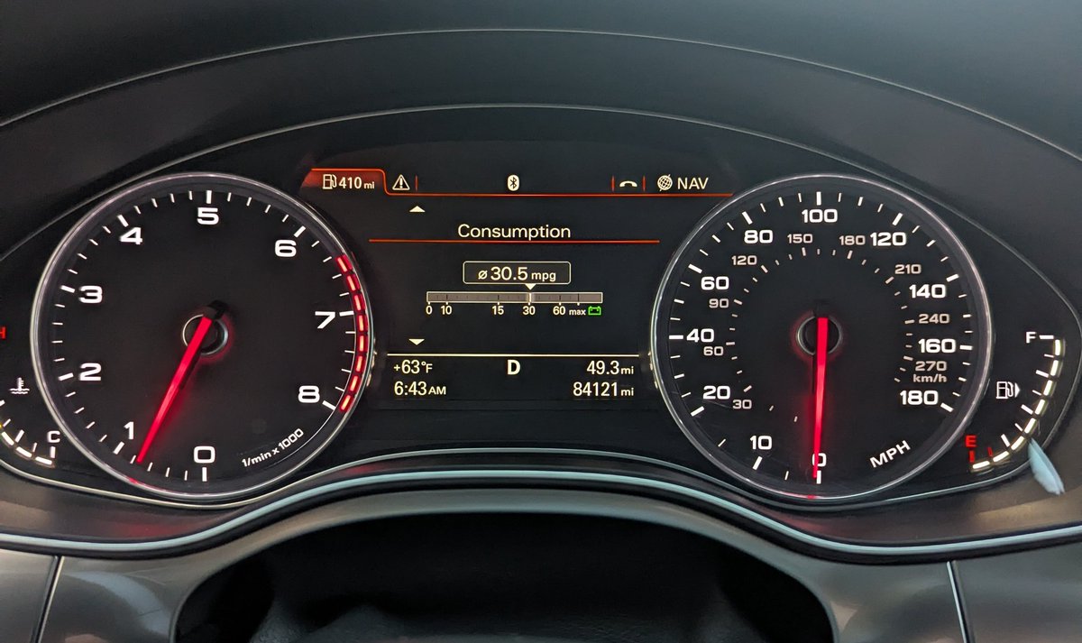 This car still surprises me with the mileage...