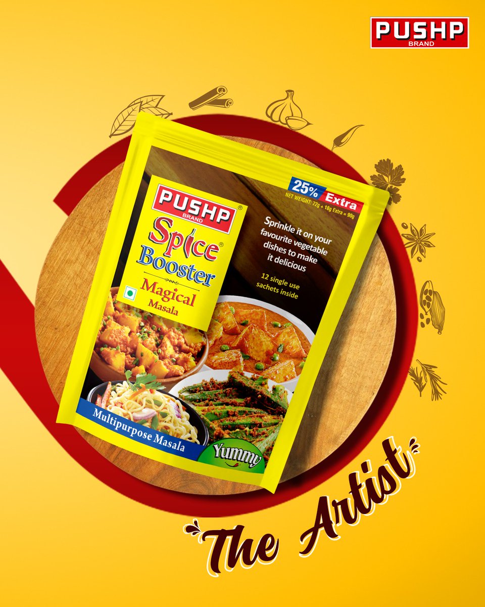 PushpMasale's tweet image. 🎨 The art is in the dish, but the magic’s in the masala! ✨

Meet Pushp Spice Booster – your secret to instant flavour in any dish. 🍛🌶️

Why go bland when you can boost the spice? 🔥

#tastybites #spice #FoodForAll #FoodieVibes #pushpmasale #pushp #pushpbrand