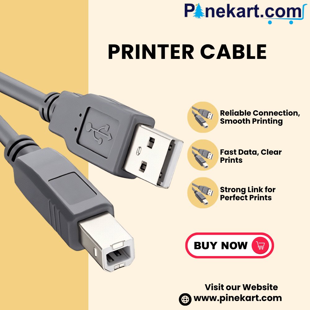 PineKart's tweet image. The Perfect Link Between PC &amp;amp; Printer
Click to buy now - shorturl.at/O436G
#PrinterCable #PrintSmart #TechEssentials #OfficeAccessories #WorkSmart #PrintSolutions #ReliableConnection #ClearPrints #FastPrinting #StrongLink #PerfectPrints #BuyOnline #TechDeals #ShopSmart