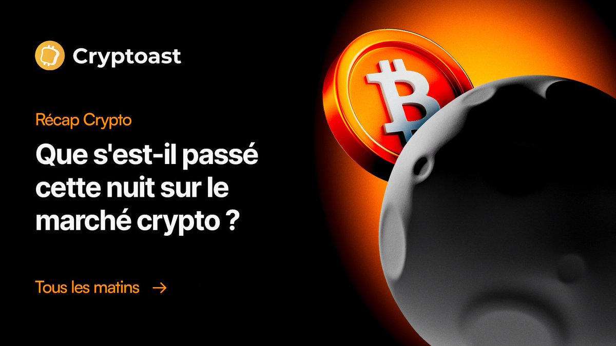 CryptoastMedia's tweet photo. Que s'est-il passé cette nuit sur le marché crypto ?

• BlackRock a acheté 53 890 ETH pour 233,6 millions de dollars dans le cadre de son ETF Ethereum spot

• Verb Technology annonce détenir 780 millions de dollars en trésorerie, dont 713 millions en Toncoin ($TON)

• Le Brésil a tenu hier sa première audition sur la mise en réserve stratégique de Bitcoin, visant un achat potentiel de 19 milliards de dollars

• ETH Strategy s'est associé à Lido pour investir ses fonds en stETH afin d’augmenter les rendements du $ETH avec conservation on-chain

• State Street rejoint la plateforme de dette tokenisée de JPMorgan comme premier dépositaire externe

• JP Morgan identifie quatre raisons à la surperformance récente d’ETH face à BTC : attentes autour des ETF spot, adoption par les trésoreries, clarté réglementaire SEC et rachats en nature

• Aave est désormais déployé sur Aptos avec des récompenses offertes par la Fondation Aptos

• UBS révèle que les family offices chinois basés à l'étranger allouent environ 5 % de leur portefeuille aux cryptomonnaies

• Ripple et SBI VC Trade distribueront le stablecoin RLUSD au Japon dès le premier trimestre 2026

• SBI Holdings s'associe à Startale pour lancer une plateforme de trading d'actions tokenisées onchain au Japon

• Invesco Galaxy a modifié son dossier S-1 auprès de la SEC pour lancer un ETF Solana

• L'Union européenne accélère le déploiement d’un euro numérique pouvant être lancé sur Ethereum ou Solana

• Un projet de loi en Pennsylvanie vise à interdire aux responsables publics de trader des cryptomonnaies pendant leur mandat

• La CFTC lance l’initiative « Crypto Sprint » pour faire avancer l’agenda crypto de Donald Trump

• Un responsable du DOJ a déclaré que rédiger du code sans intention malveillante n’est pas un crime, précisant que les logiciels vraiment décentralisés ne sont pas concernés par certaines charges légales crypto — ovation à Jackson Hole

• Une victime a perdu 783 BTC (91,4 millions de dollars) dans une arnaque d’ingénierie sociale ; les fonds blanchis via Wasabi selon ZachXBT 

• Jupiter alerte sur des tentatives actives de phishing par email ou message privé — vigilance recommandée 

• Des liens ont été établis entre le portefeuille sniper $YZY et des membres internes du projet LIBRA ; environ 23 millions de dollars auraient été retirés lors des lancements