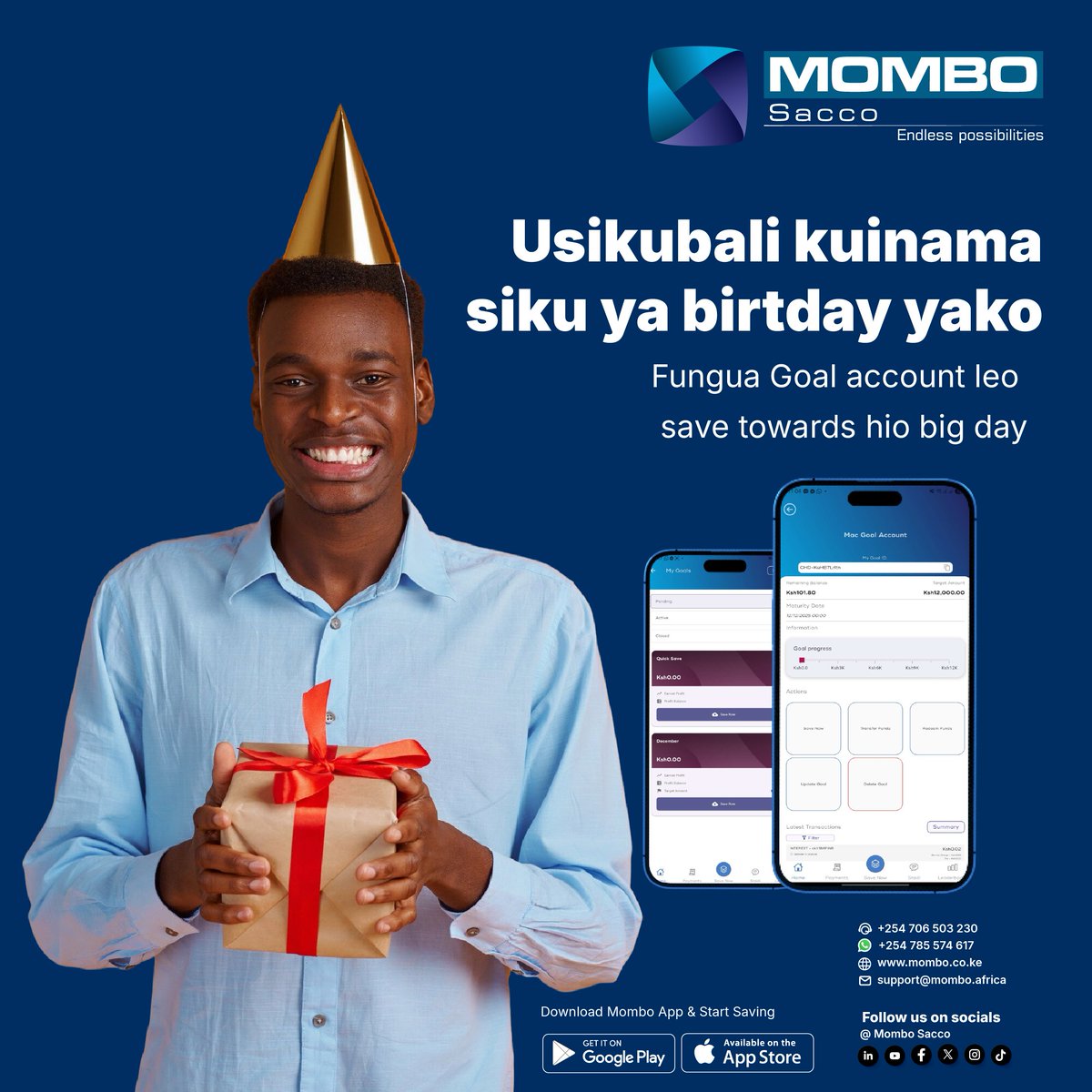 mombosacco's tweet image. 🎉🎂 Save for your next birthday bash with a goal account! 🎈💰 Start planning ahead and watch your savings grow. #BirthdayGoals #PartyPlanning #SaveForTheFun 🎁🎊