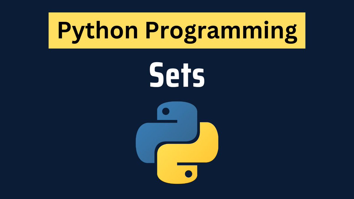 dw_amit's tweet image. Python Sets with 20+ examples - studyopedia.com/python3/python…

Video Tutorial: youtu.be/e9uSOGsildw

#python #pythontutorial #studyopedia #pythonprogramming