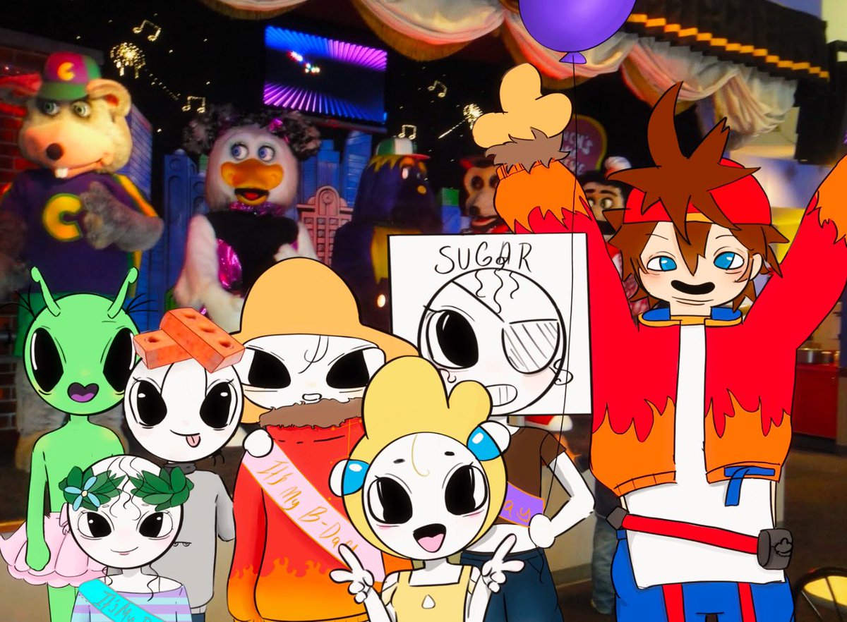 it's my birthday, it's also Willow's birthday today, and it was Sugar's last week. so happy birthday tew them 🩷 | #KenjiArt