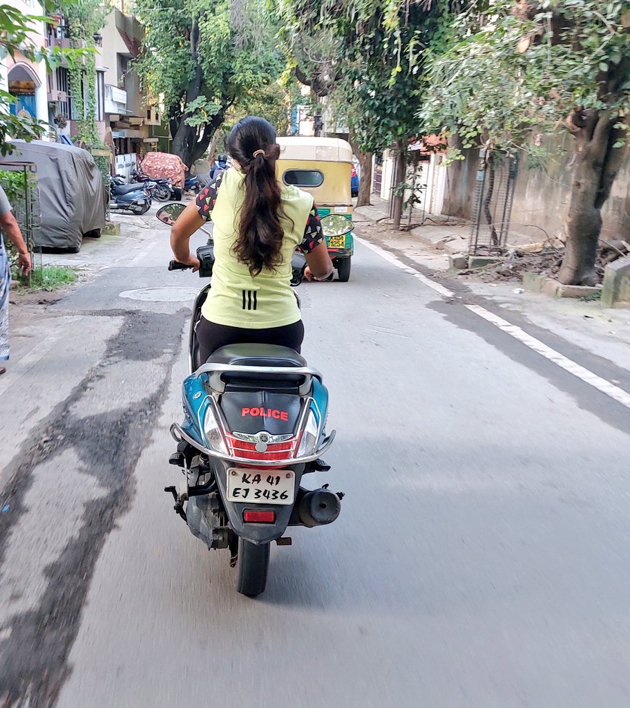 John (@johnjeff2007) on Twitter photo Using phone while riding, defective number plate, illegal police sticker on pvt vehicle. KA41EJ3436
Location: 4th cross,HMT layout,RT nagar.
Total pending fine Rs. 7,000 including 2 defective plate challans.
<a href="/blrcitytraffic/">ಬೆಂಗಳೂರು ಸಂಚಾರ ಪೊಲೀಸ್ BengaluruTrafficPolice</a> <a href="/BlrCityPolice/">ಬೆಂಗಳೂರು ನಗರ ಪೊಲೀಸ್ BengaluruCityPolice</a> <a href="/rtnagartraffic/">R T NAGAR TRAFFIC BTP</a> <a href="/acpnortheasttr/">ACP Traffic Northeast Pradeep</a> Using phone while riding, defective number plate, illegal police sticker on pvt vehicle. KA41EJ3436
Location: 4th cross,HMT layout,RT nagar.
Total pending fine Rs. 7,000 including 2 defective plate challans.
<a href="/blrcitytraffic/">ಬೆಂಗಳೂರು ಸಂಚಾರ ಪೊಲೀಸ್ BengaluruTrafficPolice</a> <a href="/BlrCityPolice/">ಬೆಂಗಳೂರು ನಗರ ಪೊಲೀಸ್ BengaluruCityPolice</a> <a href="/rtnagartraffic/">R T NAGAR TRAFFIC BTP</a> <a href="/acpnortheasttr/">ACP Traffic Northeast Pradeep</a>