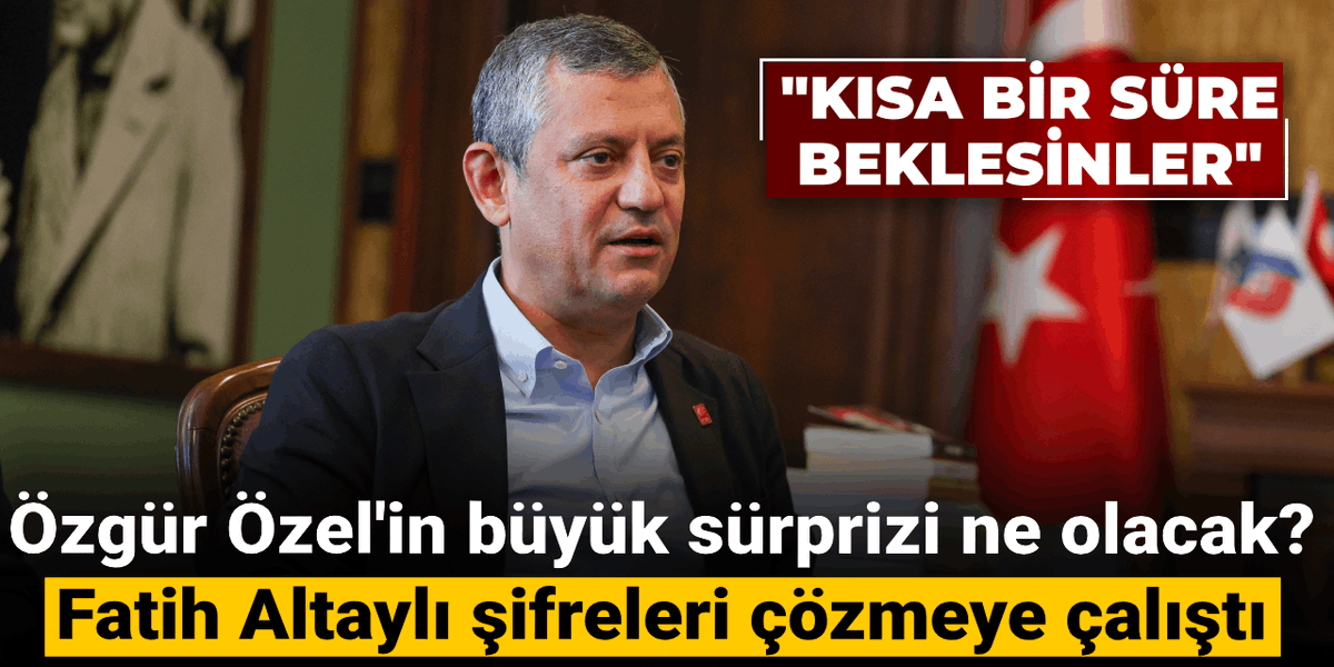 halktvcomtr's tweet photo. Özgür Özel'in büyük sürprizi ne olacak? Fatih Altaylı şifreleri çözmeye çalıştı! 

https://t.co/iUV0Z9QO3L https://t.co/H8Dkc9wDim