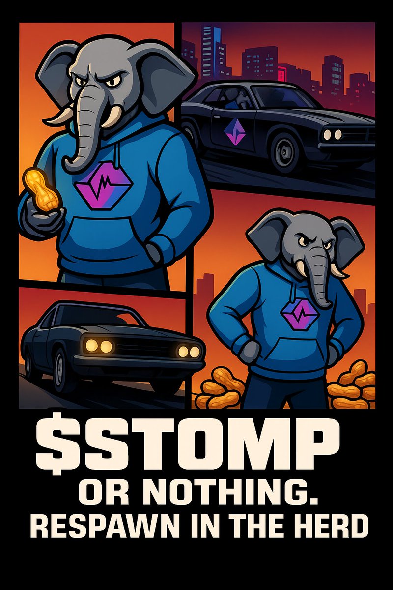Every game has missions…
💸 Stack peanuts
🚗 Outrun the bears
🐘 Roll with the herd

But in this one, there’s only ONE objective:
👉 $STOMP or nothing.

When the market resets, you don’t respawn alone… you respawn with the HERD. 🔥🐘

#STOMP #PulseChain #CryptoMeme