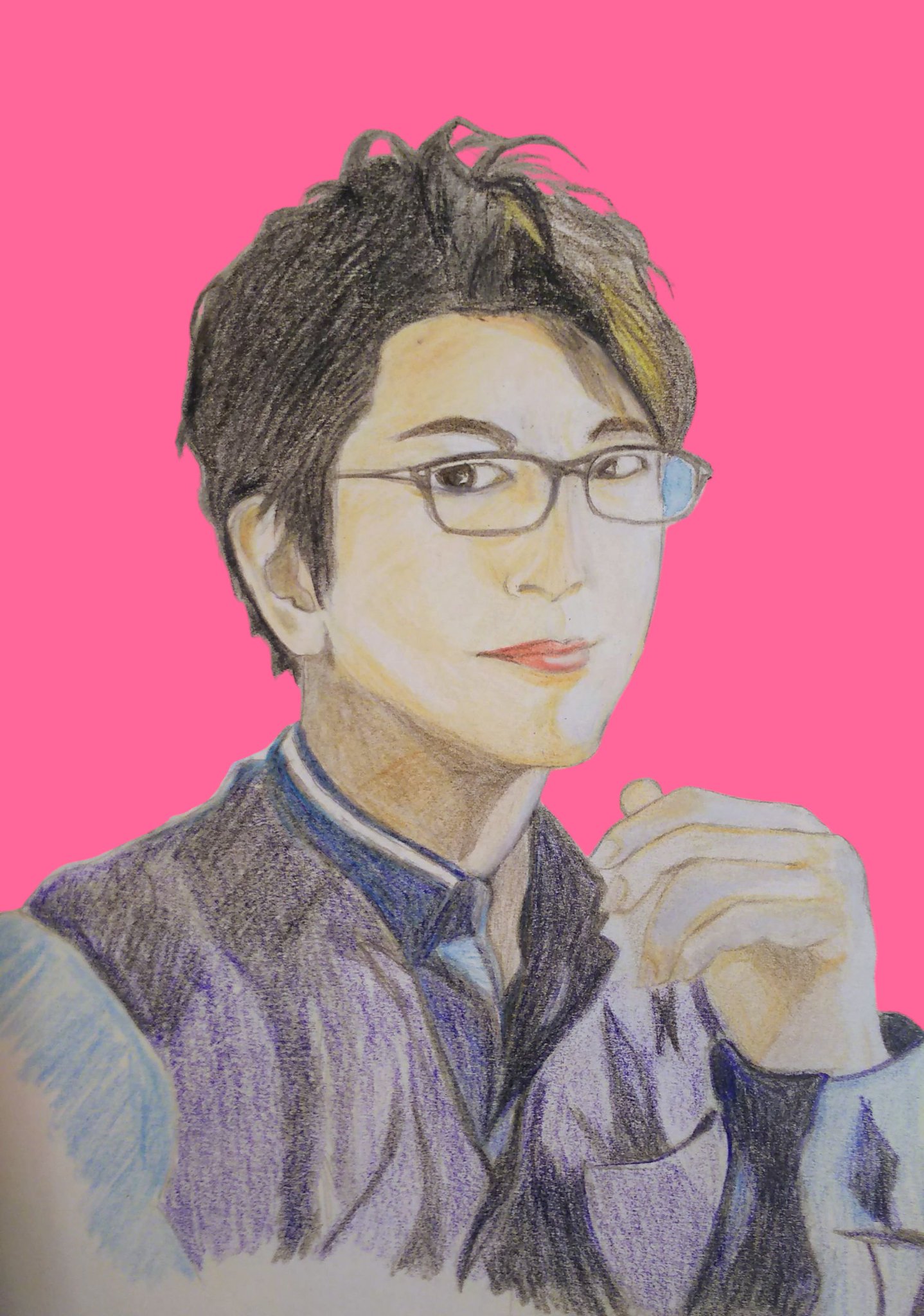 僕が10秒ぐらいで描いた絵 今日のらくがき✍️ #菊池風磨 #timelesz ⁡ ⁡ ずっと前に9割描い